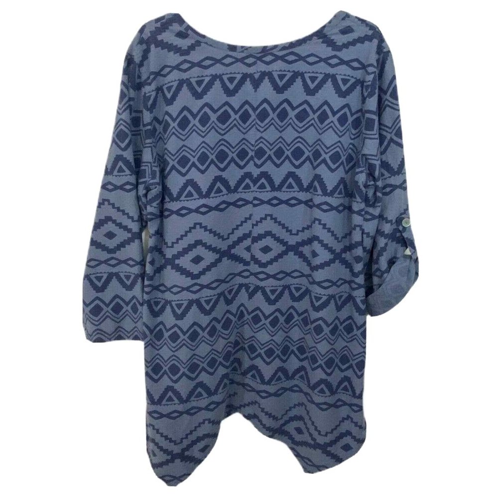 Soft Surrounding Linen Blend Button Down Lagenloo… - image 2